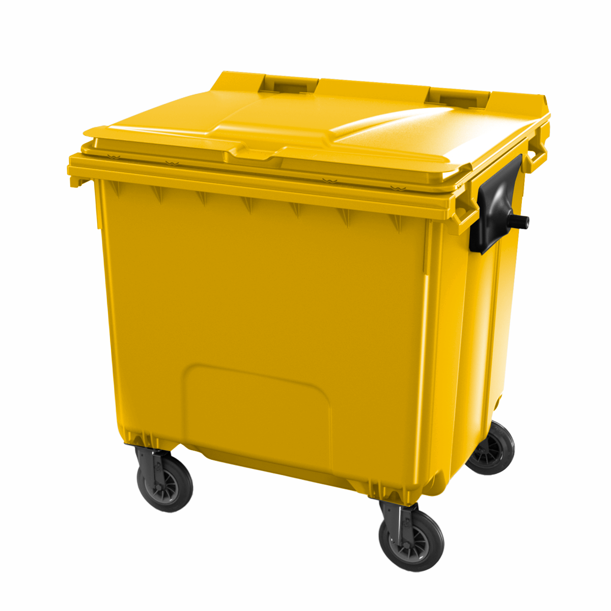 Pojemnik z tworzywa 1100 l  - żółty