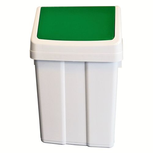 Kosz Patty 25 l - zielona  klapa