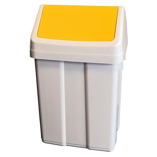 Kosz Patty 25 l -  żółta  klapa
