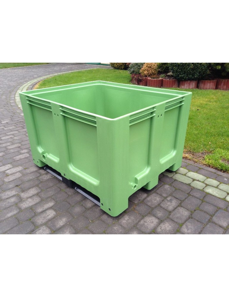 Skrzyniopaleta z tworzywa 610 l - CTR Zielona